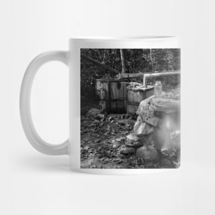 Moonshine Still in Black and White Mug